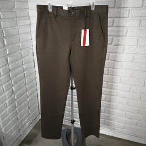 NWT Lindbergh Ladies Size XL Dark Deep Brown Superflex Slim Fit Pants